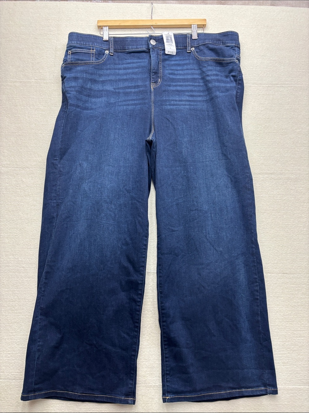 Torrid Bombshell Dark Blue Wide Leg Jeans 24R